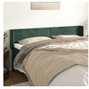 Image de Hoofdbord met randen 163x16x78/88 cm fluweel donkergroen3118545