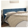 Image de Hoofdbord met randen 183x16x78/88 cm fluweel donkerblauw3118552