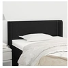 Image de Hoofdbord met randen 93x16x78/88 cm stof zwart3118612
