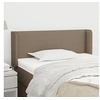 Image de Hoofdbord met randen 93x16x78/88 cm stof taupe3118614
