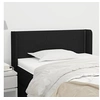 Image de Hoofdbord met randen 103x16x78/88 cm stof zwart3118620
