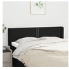 Image de Hoofdbord met randen 147x16x78/88 cm stof zwart3118628