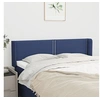 Image de Hoofdbord met randen 147x16x78/88 cm stof blauw3118632