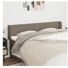 Image de Hoofdbord met randen 183x16x78/88 cm stof taupe3118646