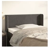 Image de Hoofdbord met randen 103x16x78/88 cm fluweel donkergrijs3118671
