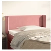 Image de Hoofdbord met randen 103x16x78/88 cm fluweel roze3118675