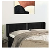 Image de Hoofdbord met randen 147x16x78/88 cm fluweel zwart3118678
