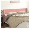 Image de Hoofdbord met randen 163x16x78/88 cm fluweel roze3118687