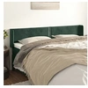 Image de Hoofdbord met randen 183x16x78/88 cm fluweel donkergroen3118691
