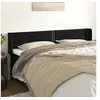 Image de Hoofdbord met randen 203x16x78/88 cm fluweel zwart3118696