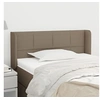Image de Hoofdbord met randen 83x16x78/88 cm stof taupe3118746