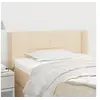 Image de Hoofdbord met randen 83x16x78/88 cm stof cràmekleurig3118747