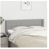 Image de Hoofdbord met randen 147x16x78/88 cm stof lichtgrijs3118766