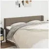 Image de Hoofdbord met randen 203x16x78/88 cm stof taupe3118794