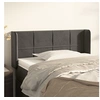 Image de Hoofdbord met randen 83x16x78/88 cm fluweel donkergrijs3118799