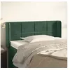Image de Hoofdbord met randen 83x16x78/88 cm fluweel donkergroen3118801