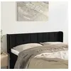Image de Hoofdbord met randen 147x16x78/88 cm fluweel zwart3118818