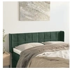 Image de Hoofdbord met randen 147x16x78/88 cm fluweel donkergroen3118819