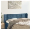 Image de Hoofdbord met randen 147x16x78/88 cm fluweel donkerblauw3118820