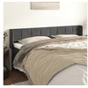 Image de Hoofdbord met randen 163x16x78/88 cm fluweel donkergrijs3118823
