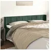 Image de Hoofdbord met randen 163x16x78/88 cm fluweel donkergroen3118825