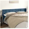 Image de Hoofdbord met randen 163x16x78/88 cm fluweel donkerblauw3118826