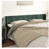 Image de Hoofdbord met randen 183x16x78/88 cm fluweel donkergroen3118831