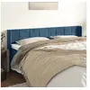 Image de Hoofdbord met randen 183x16x78/88 cm fluweel donkerblauw3118832