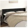 Image de Hoofdbord met randen 203x16x78/88 cm fluweel zwart3118836