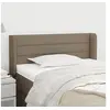 Image de Hoofdbord met randen 93x16x78/88 cm stof taupe3118894