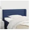 Image de Hoofdbord met randen 93x16x78/88 cm stof blauw3118896