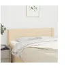 Image de Hoofdbord met randen 147x16x78/88 cm stof cràmekleurig3118911