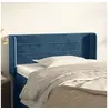 Image de Hoofdbord met randen 83x16x78/88 cm fluweel donkerblauw3118942