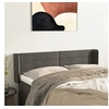 Image de Hoofdbord met randen 147x16x78/88 cm fluweel donkergrijs3118957