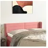 Image de Hoofdbord met randen 147x16x78/88 cm fluweel roze3118961