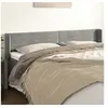 Image de Hoofdbord met randen 163x16x78/88 cm fluweel lichtgrijs3118962