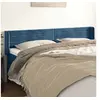 Image de Hoofdbord met randen 163x16x78/88 cm fluweel donkerblauw3118966