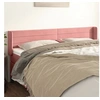 Image de Hoofdbord met randen 163x16x78/88 cm fluweel roze3118967