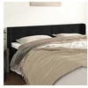 Image de Hoofdbord met randen 183x16x78/88 cm fluweel zwart3118970