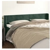 Image de Hoofdbord met randen 183x16x78/88 cm fluweel donkergroen3118971