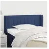 Image de Hoofdbord met randen 83x16x78/88 cm stof blauw3118986