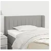 Image de Hoofdbord met randen 93x16x78/88 cm stof lichtgrijs3118988