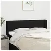 Image de Hoofdbord met randen 147x16x78/88 cm stof zwart3119006