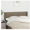 Image de Hoofdbord met randen 147x16x78/88 cm stof taupe3119008