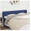 Image de Hoofdbord met randen 163x16x78/88 cm stof blauw3119018