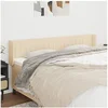 Image de Hoofdbord met randen 183x16x78/88 cm stof cràmekleurig3119025