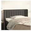 Image de Hoofdbord met randen 83x16x78/88 cm fluweel donkergrijs3119037