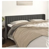 Image de Hoofdbord met randen 183x16x78/88 cm fluweel donkergrijs3119067
