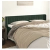 Image de Hoofdbord met randen 183x16x78/88 cm fluweel donkergroen3119069
