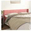 Image de Hoofdbord met randen 183x16x78/88 cm fluweel roze3119071